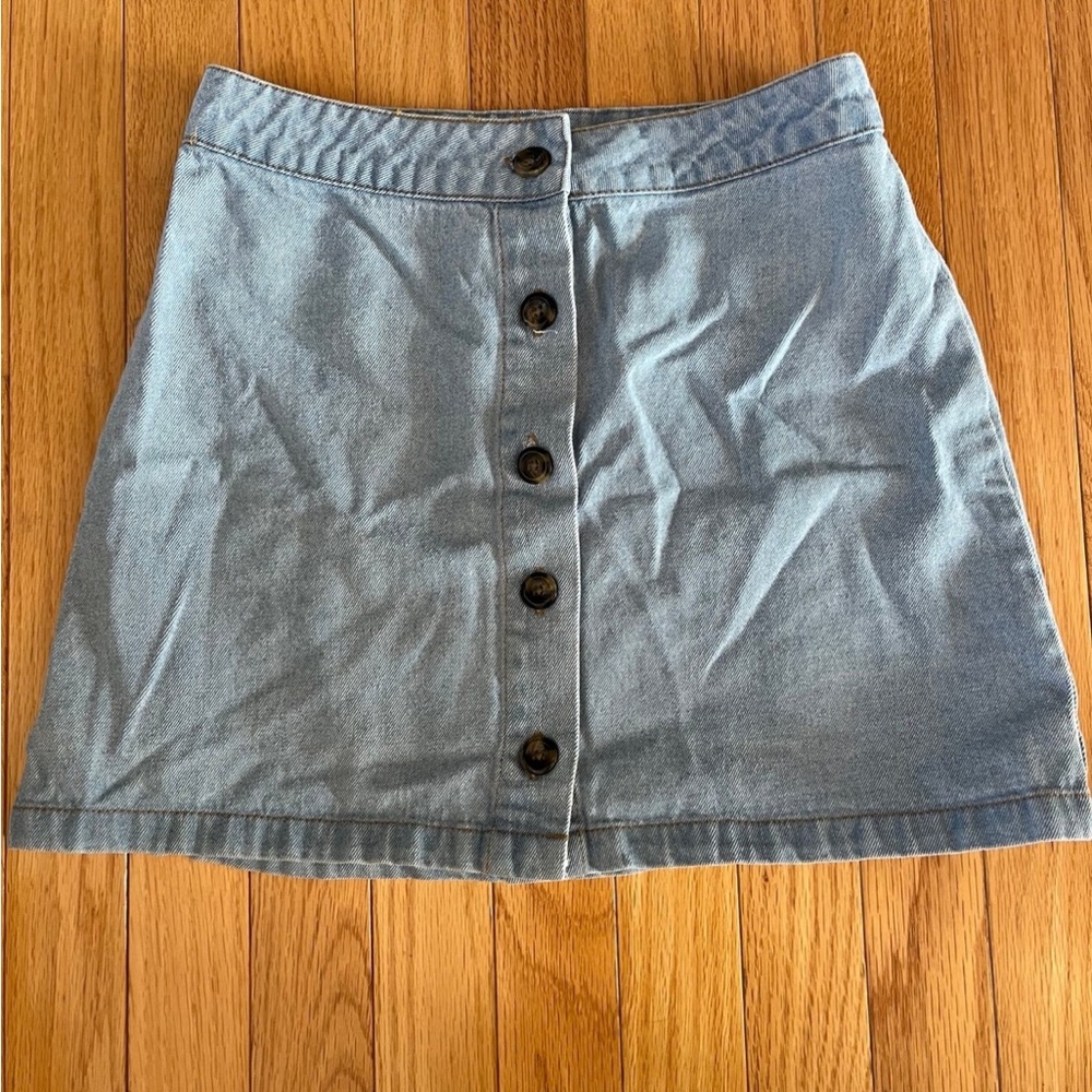 Forever 21 Blue A-Line Mini Skirt
